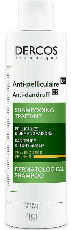 Przeciwłupieżowy szampon z dwusiarczkiem selenu do włosów suchych - Vichy Dercos Anti-Dandruff Treatment Shampoo