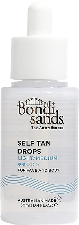 Krople samoopalające do twarzy i ciała - Bondi Sands Self Tan Drops Light/Medium — Zdjęcie N1