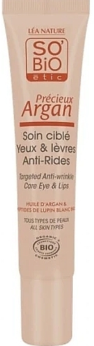 Krem do oczu i ust - So'Bio Etic Targeted Anti-Wrinkles Care for Eyes & Lips  — Zdjęcie N2