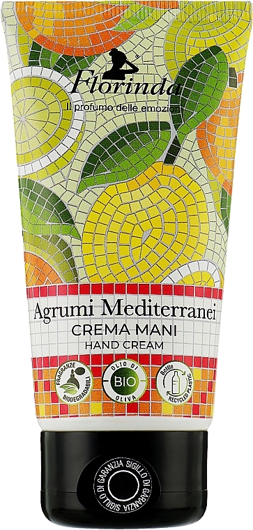 Krem do rąk Śródziemnomorskie cytrusy - Florinda Mosaici Italiani Hand Cream — Zdjęcie N2