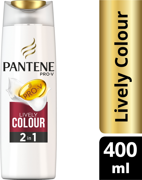 Szampon i odżywka 2 w 1 do włosów farbowanych Lśniący kolor - Pantene Pro-V Lively Colour — Zdjęcie N6