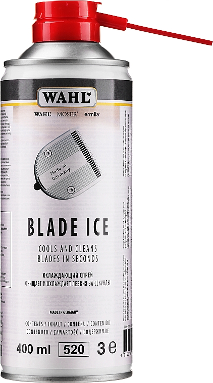 Spray do czyszczenia ostrzy 4 w 1 - Wahl Moser Blade Ice 4 in 1 — Zdjęcie N1