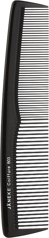 Grzebień do włosów, czarny - Janeke Comb Janeke Titanium 803 Lady 7" — Zdjęcie N1