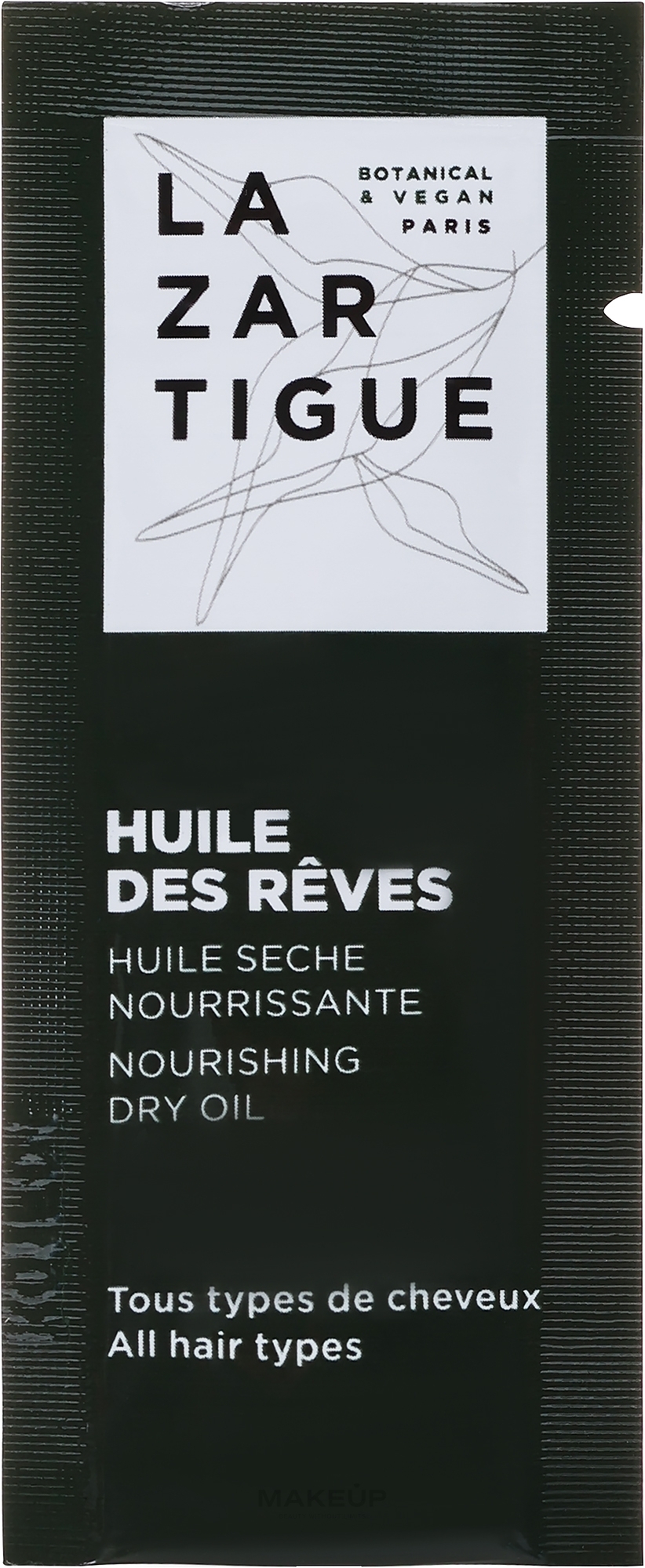 PREZENT! Odżywczy olejek do włosów - Lazartigue Huile des Reves Nourishing Dry Oil (próbka) — Zdjęcie 2 ml