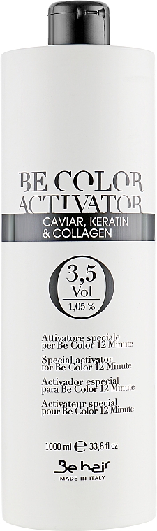 Utleniacz 1,05% - Be Hair Be Color Activator with Caviar Keratin and Collagen — Zdjęcie N1