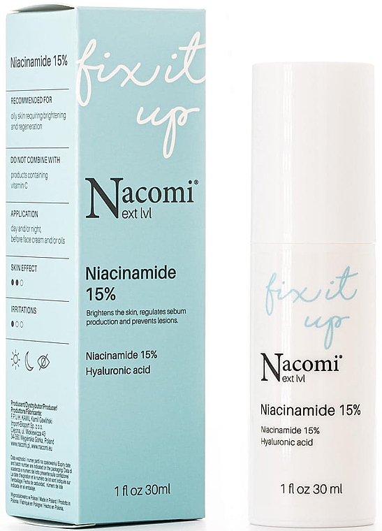 Nacomi Next Level Niacinamide 15% - Serum do twarzy z niacynamidem 15%