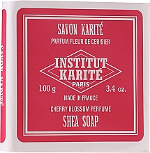Zestaw - Institut Karite Fleur de Cerisier (sh/gel/50ml + b/milk/50ml + h/cr/75ml + soap/100g + bag) — Zdjęcie N6