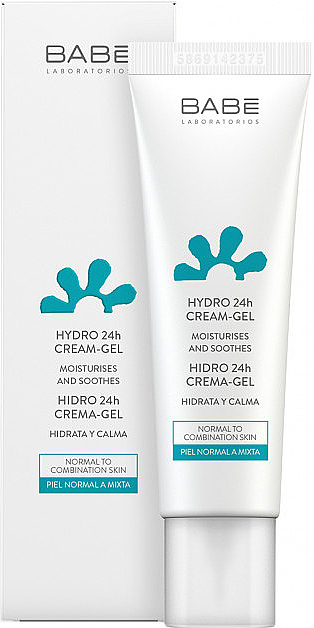 Nawilżający krem-żel kojący do twarzy - Babé Laboratorios Hydro 24h Cream-Gel — Zdjęcie N2