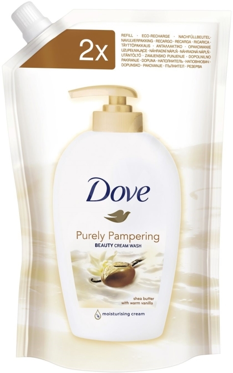 Mydło do rąk Masło shea i wanilia - Dove Caring Hand Wash Shea Butter With Warm Vanilla (uzupełnienie) — Zdjęcie N5