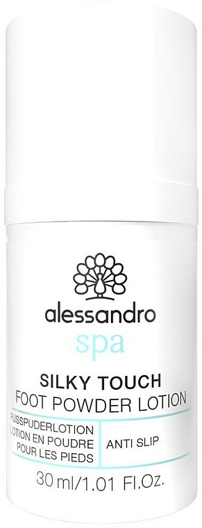 Chłodzący balsam do stóp - Alessandro International Spa Silky Touch Foot Powder Lotion — Zdjęcie N1