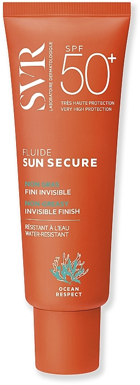 Lekki krem ochronny niepozostawiający smug SPF 50+ - SVR Sun Secure Fluide