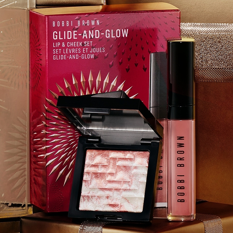 Zestaw - Bobbi Brown Glide And Glow Lip & Cheek Set (high/powder/3g + lip/gloss/6ml) — Zdjęcie N4