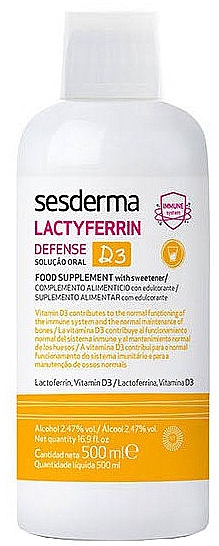 Suplement diety - SesDerma Laboratories Lactyferrin D3 Defense — Zdjęcie N1