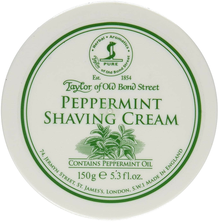 Krem do golenia dla mężczyzn Mięta pieprzowa - Taylor of Old Bond Street Shaving Cream — Zdjęcie N1