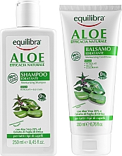 Zestaw do włosów - Equilibra Aloe (shm 250 ml + cond 200 ml) — Zdjęcie N2