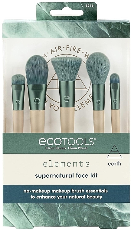 Zestaw pędzli do makijażu - EcoTools Elements Collection Supernatural Face Kit — Zdjęcie N2
