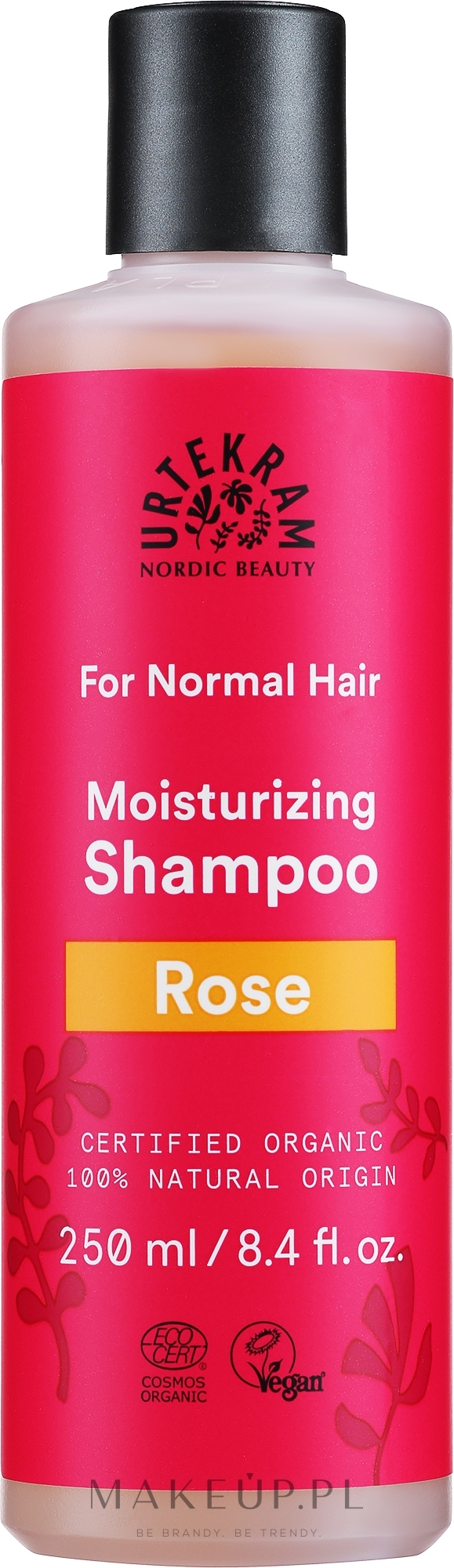 Organiczny szampon do włosów normalnych Róża - Urtekram Rose Shampoo Normal Hair — Zdjęcie 250 ml