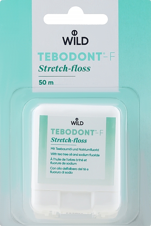 Nić dentystyczna - Wild Pharma Tebodont-F Stretch Floss — Zdjęcie N1