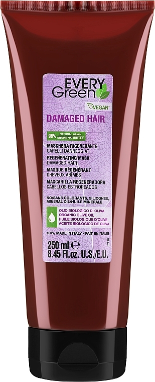 Regenerująca maska do włosów farbowanych - EveryGreen Damaged Hair Mask