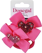 Kup Gumki do włosów FA-5665, kokardka z sercem 2 szt.+różowa 4 szt. - Donegal