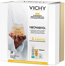 Kup Zestaw świąteczny ujędrniający i przywracający gęstość skóry - Vichy Neovadiol Peri Meno (d/cr/50ml + demaq/100ml + serum/5ml + n/cr/15ml)