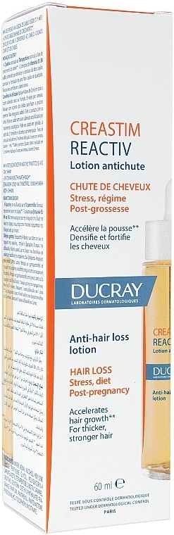 Płyn przeciw wypadaniu włosów - Ducray Creastim Reactiv Anti-Hair Loss Lotion — Zdjęcie N2