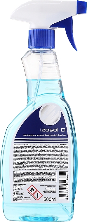 Szybkoschnący preparat do dezynfekcji skóry i rąk - Silcare Izosol Disinfectant Spray Hand Skin — Zdjęcie N5