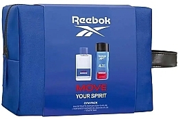 Kup Reebok Move Your Spirit For Men - Zestaw (edt/100ml + sh/gel/250ml + bag/1pcs)