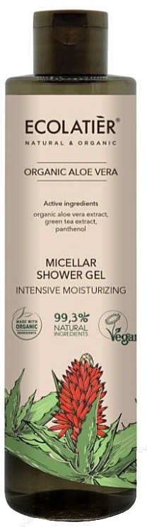 Żel micelarny pod prysznic Intensywne nawilżenie - Ecolatier Organic Aloe Vera Micellar Shower Gel — Zdjęcie N1