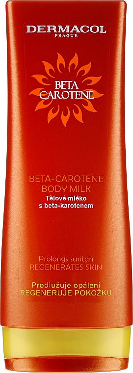 Przedłużające opaleniznę mleczko do ciała z beta-karotenem - Dermacol Beta Carotene Body Milk — Zdjęcie N1