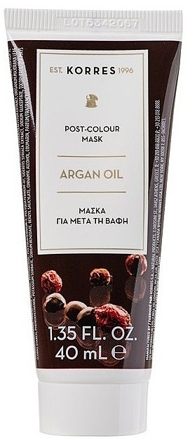 Maska do włosów farbowanych - Korres Argan Oil Post Colour Mask — Zdjęcie N1