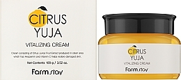 Odświeżający krem do twarzy, szyi i dekoltu - FarmStay Citrus Yuja Vitalizing Cream — Zdjęcie N2