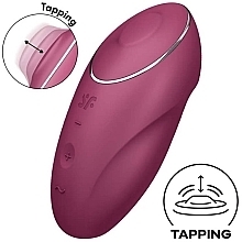 Stymulator łechtaczki, czerwony - Satisfyer Tap & Climax 1 Red — Zdjęcie N2