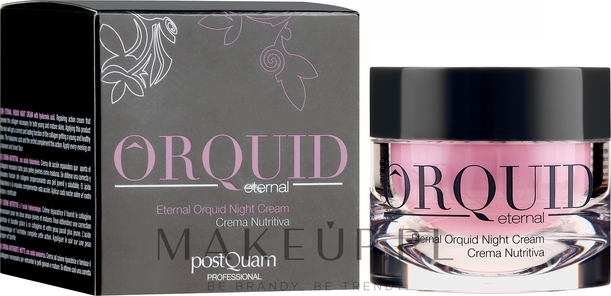 Nawilżający krem do twarzy na noc z ekstraktem z orchidei - PostQuam Orquid Eternal Moisturizing Night Cream — Zdjęcie 50 ml