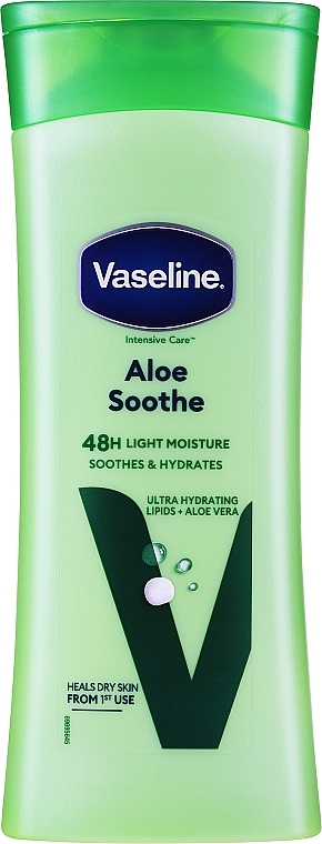 Aloesowy lotion kojący do ciała - Vaseline Intensive Care Aloe Soothe Lotion — Zdjęcie N2