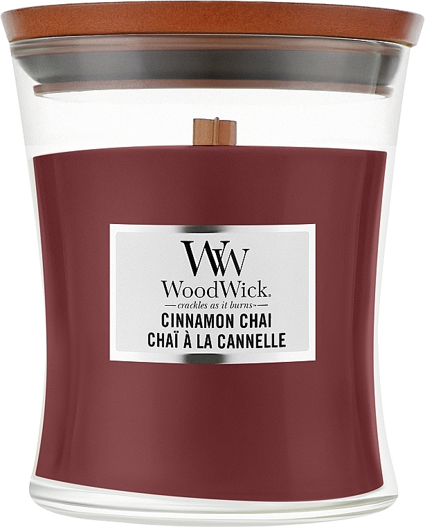 Świeca zapachowa w szkle - WoodWick Hourglass Candle Cinnamon Chai — Zdjęcie N2