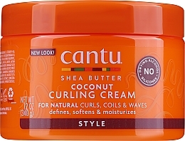 Krem do włosów kręconych - Cantu Shea Butter Coconut Curling Cream — Zdjęcie N1