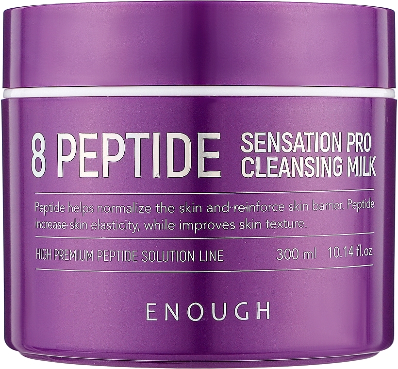 Mleczko oczyszczające do twarzy z peptydami - Enough 8 Peptide Sensation Pro Cleansing Milk — Zdjęcie N1