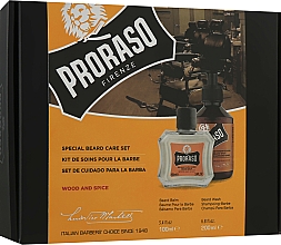 Kup Zestaw do pielęgnacji brody dla mężczyzn - Proraso Wood And Spice (shm/200ml + balm/100ml)
