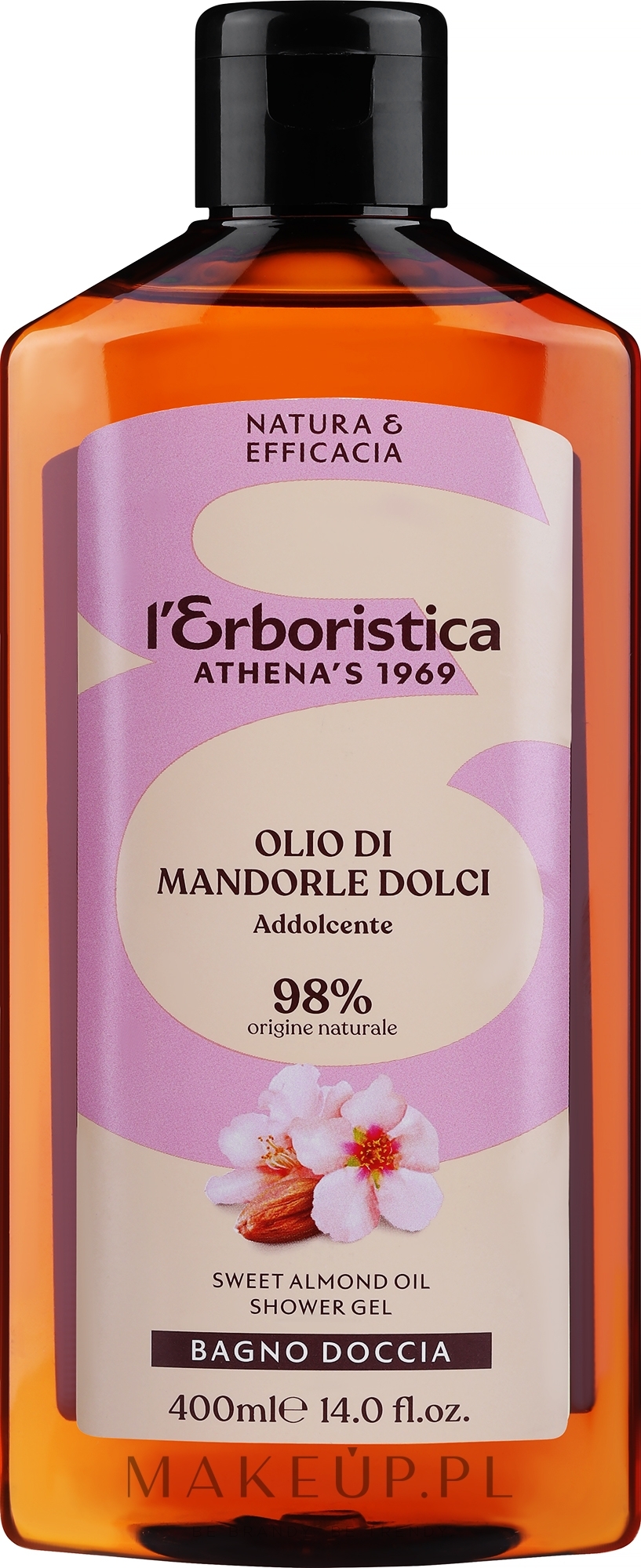Żel pod prysznic z olejem ze słodkich migdałów - Athena's Erboristica Mousse Gel With Mandorle Dolci — Zdjęcie 400 ml
