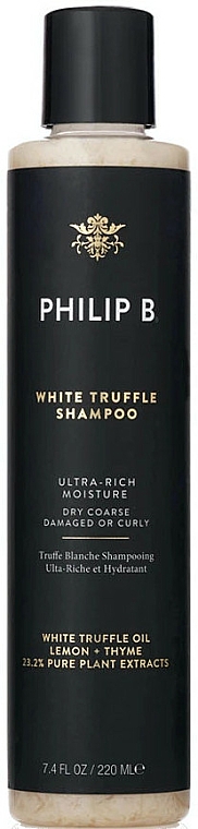 Nawilżający szampon do włosów farbowanych z olejem z białej trufli - Philip B White Truffle Shampoo — Zdjęcie N1