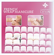 Zestaw tipsów do manicure francuskiego, naturalny - Dashing Diva French Wrap Manicure Long Trial Size — Zdjęcie N2