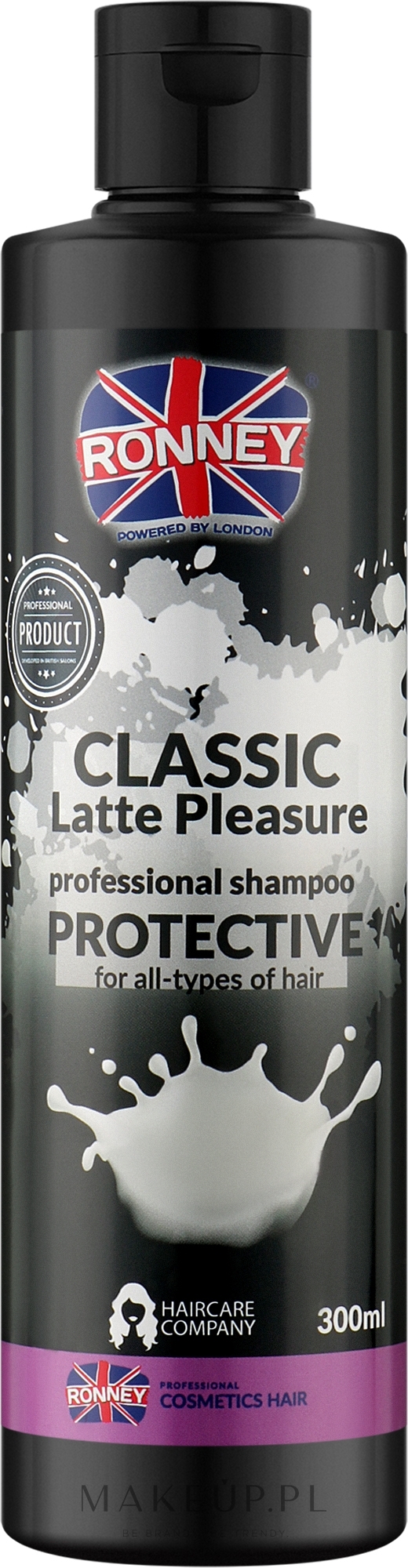 Szampon z proteinami do każdego typu włosów - Ronney Professional Classic Latte Pleasure Protective Shampoo — Zdjęcie 300 ml