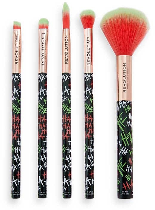 Zestaw pędzli do makijażu - Makeup Revolution X DC Joker Face Brush Set Put On A Happy — Zdjęcie N2