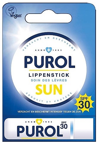 Balsam do ust z filtrem przeciwsłonecznym - Purol Sun Lip Stick SPF 30 — Zdjęcie N1