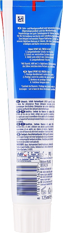 Pasta do zębów - Signal Sport Gel Frische  — Zdjęcie N3