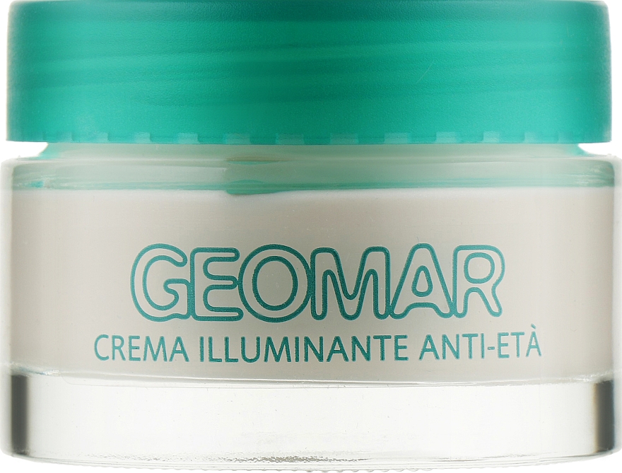 Odmładzająco-rozświetlający krem ​​do twarzy z organicznymi kwiatami irysa - Geomar Illuminating Anti-Aging Cream