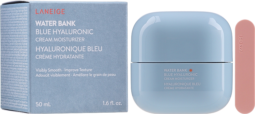 Nawilżający krem do twarzy z kwasem hialuronowym - Laneige Water Bank Blue Hyaluronic Cream Moisturizer — Zdjęcie N2