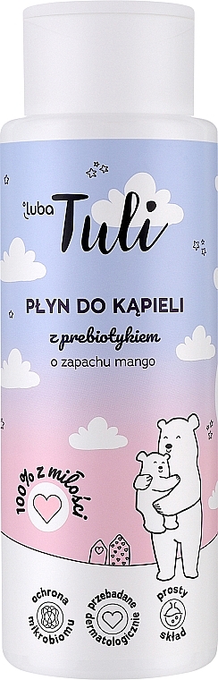 Płyn do kąpieli z prebiotykiem Mango - Luba Tuli  — Zdjęcie N1