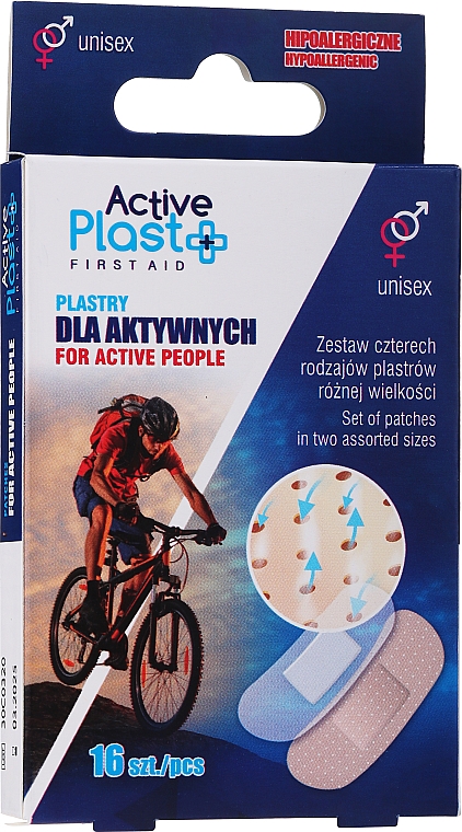 Plastry opatrunkowe dla aktywnych - Ntrade Active Plast First Aid For Active People Patches — Zdjęcie N1